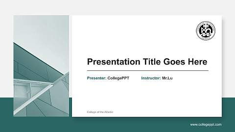 College of the Atlantic General Purpose PPT Template