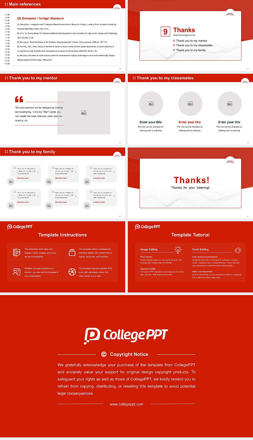 Colorado Technical University-Colorado Springs Graduation Thesis Defense PPT Template16:9 ratio PPT effect preview image7