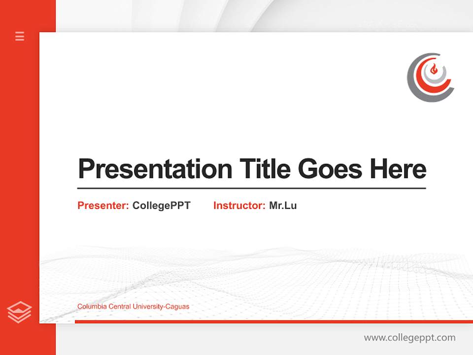 Columbia Central University-Caguas Thesis Proposal/Graduation Defense PPT Template4:3 ratio PPT effect preview image5