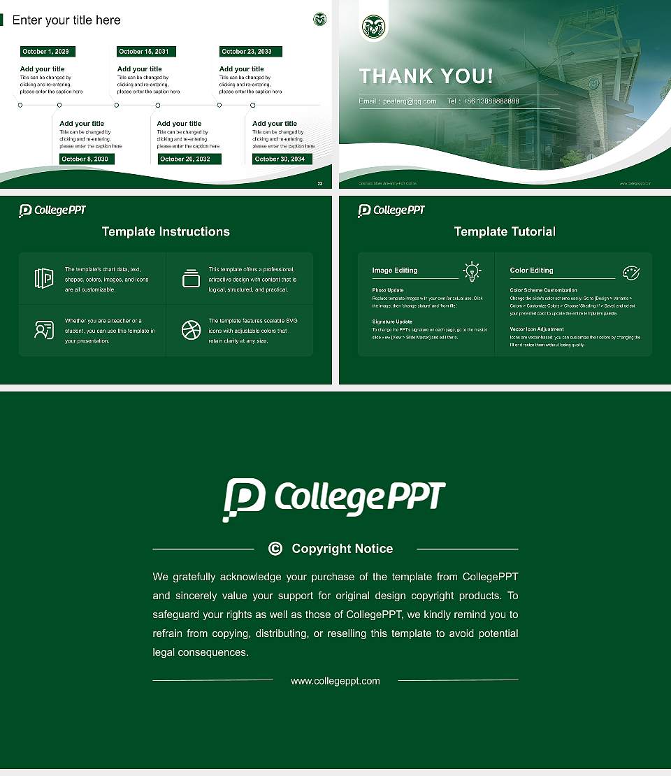 Colorado State University-Fort Collins Lecture Sharing and Networking Event PPT Template16:9 ratio PPT effect preview image4