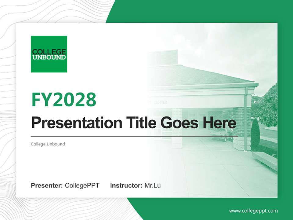 College Unbound Academic Presentation/Research Findings Report PPT Template4:3 ratio PPT effect preview image5