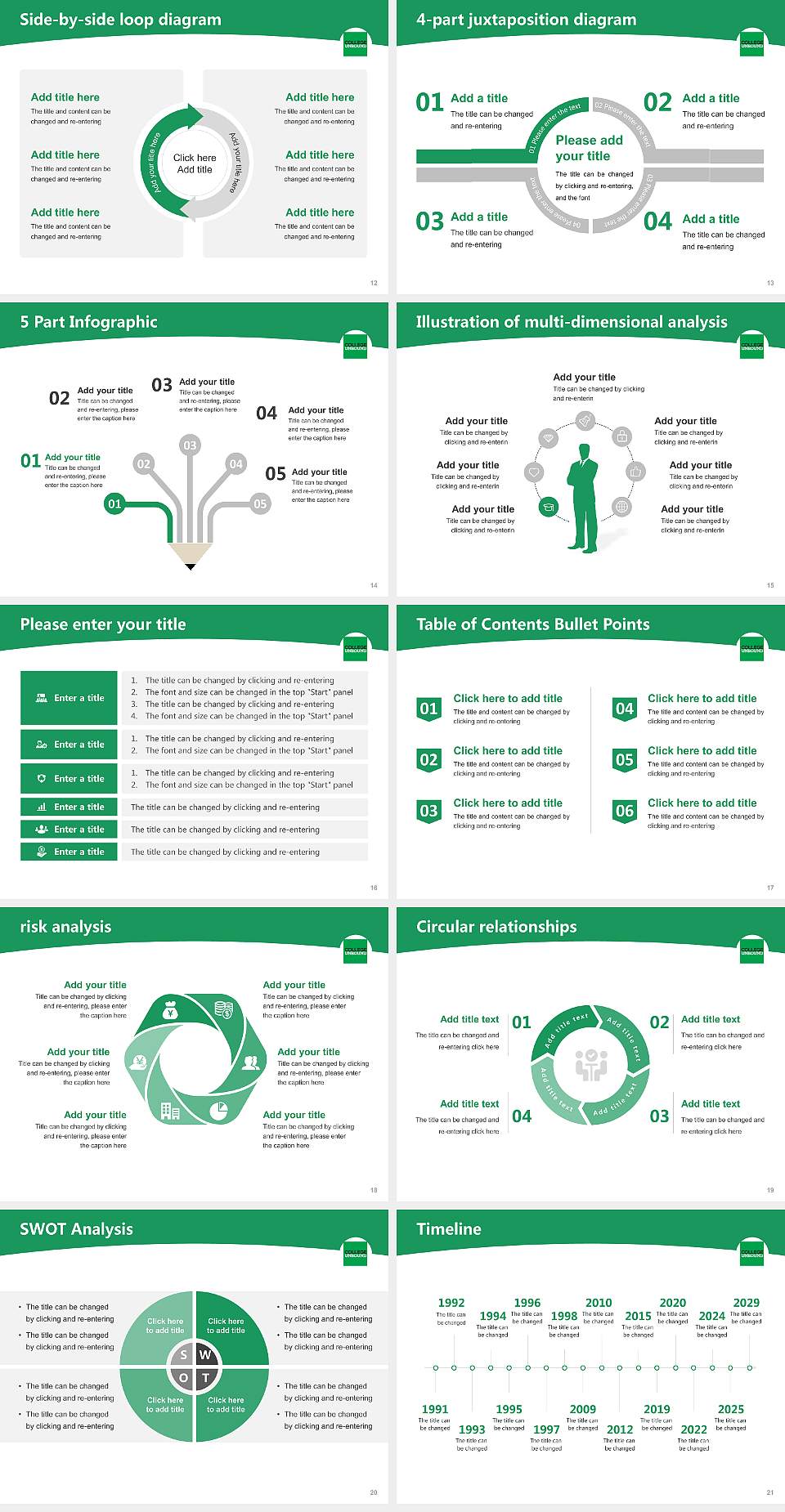 College Unbound Academic Presentation/Research Findings Report PPT Template4:3 ratio PPT effect preview image3