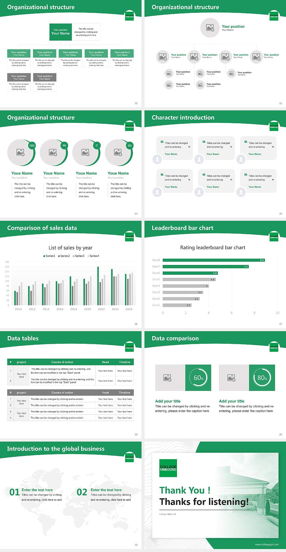 College Unbound Academic Presentation/Research Findings Report PPT Template4:3 ratio PPT effect preview image4