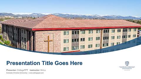 Colorado Christian University Course/Courseware Creation PPT Template
