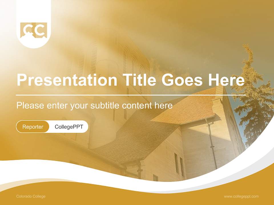 Colorado College Lecture Sharing and Networking Event PPT Template4:3 ratio PPT effect preview image4