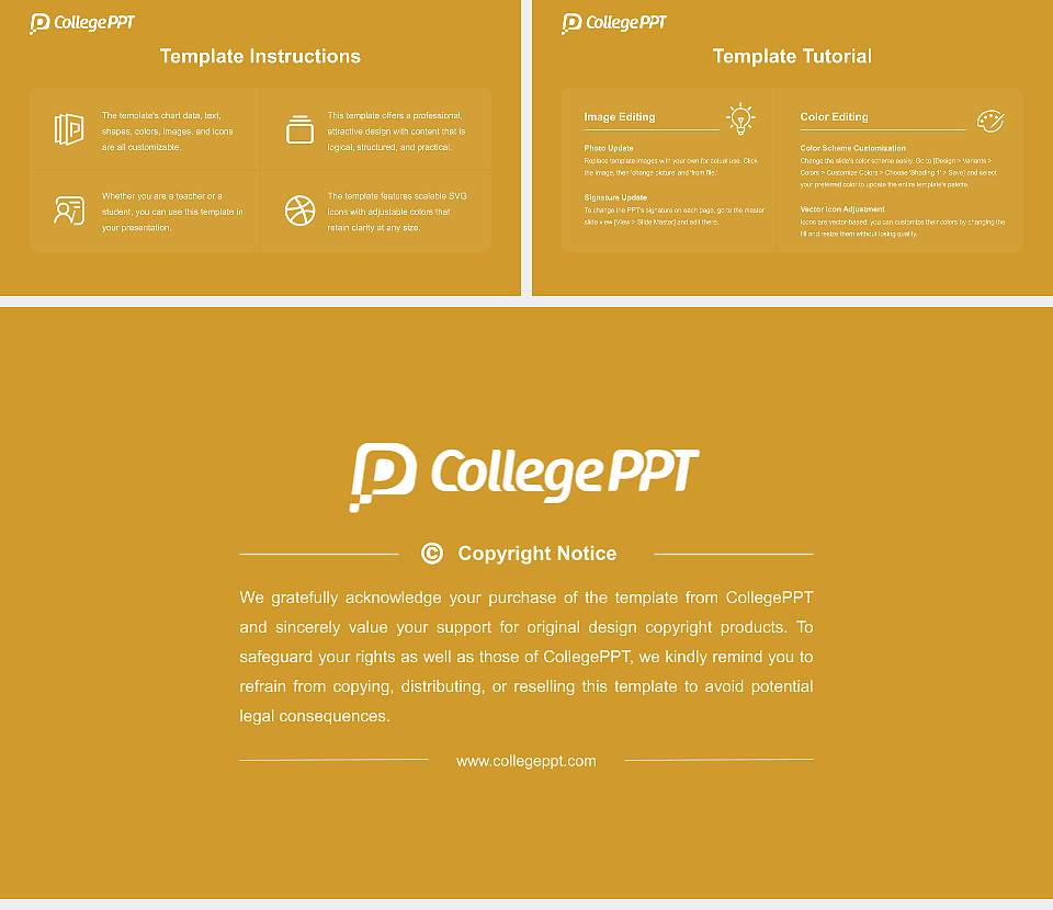 Colorado College Course/Courseware Creation PPT Template16:9 ratio PPT effect preview image5