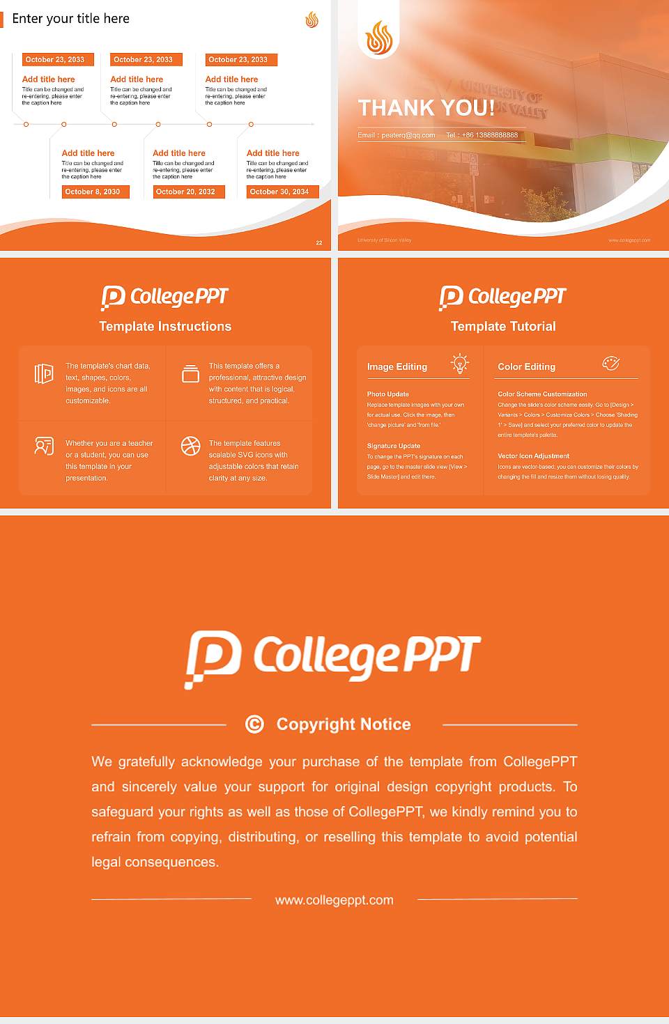 University of Silicon Valley Lecture Sharing and Networking Event PPT Template4:3 ratio PPT effect preview image4
