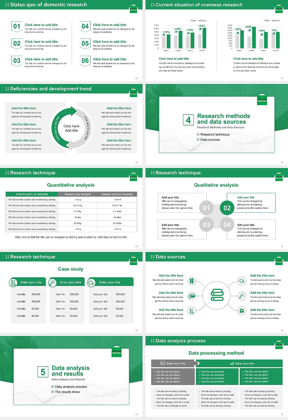 College Unbound Graduation Thesis Defense PPT Template16:9 ratio PPT effect preview image4