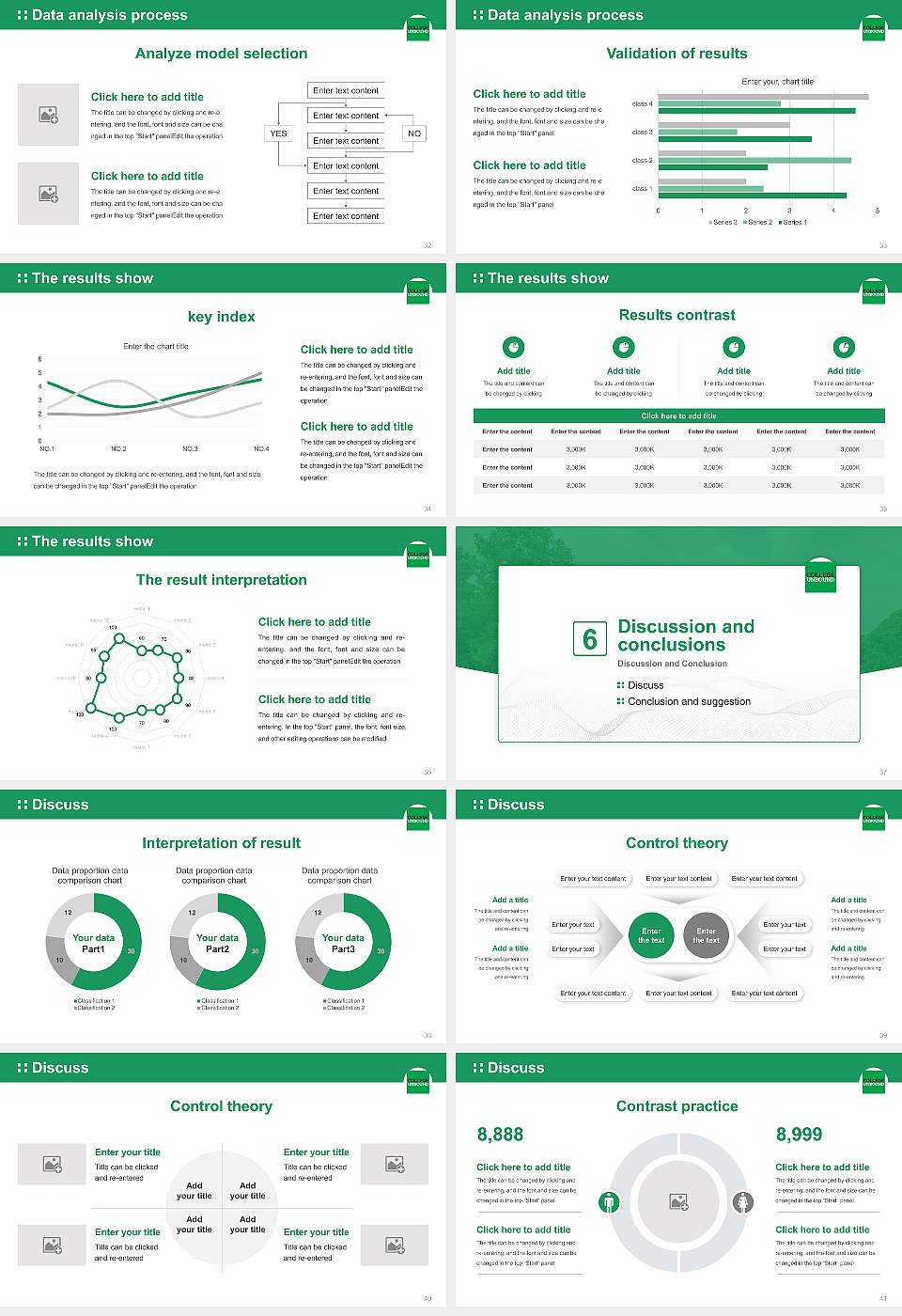 College Unbound Graduation Thesis Defense PPT Template16:9 ratio PPT effect preview image5