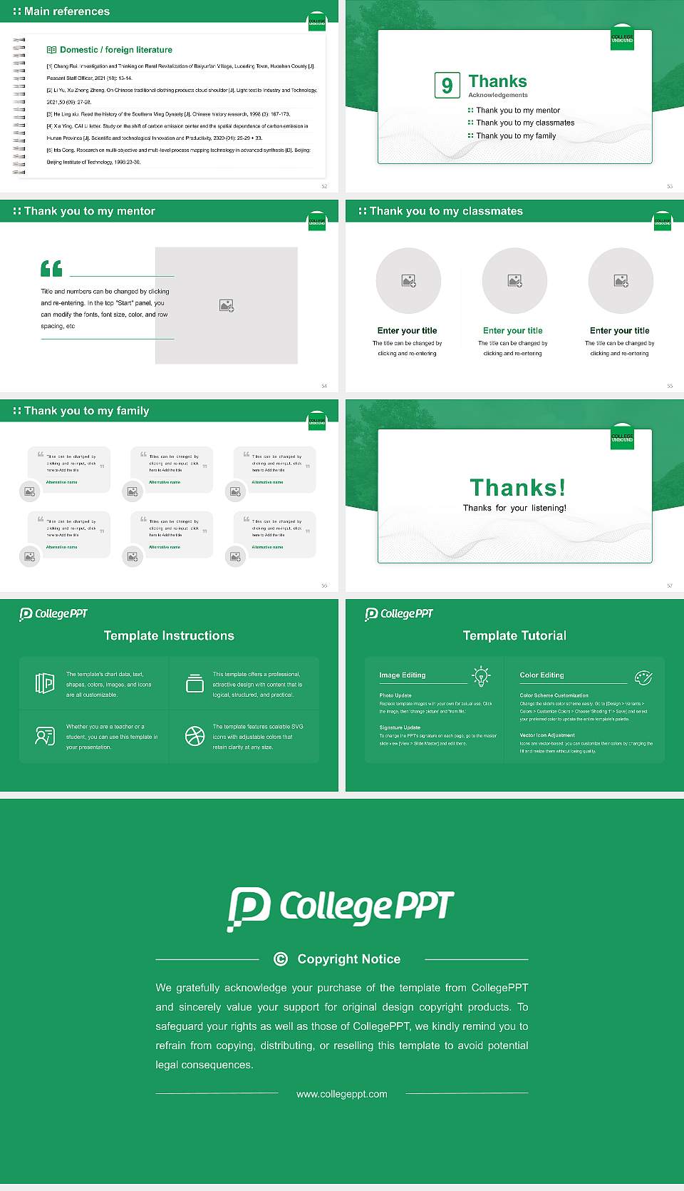 College Unbound Graduation Thesis Defense PPT Template16:9 ratio PPT effect preview image7
