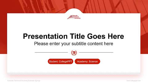 Colorado Technical University-Colorado Springs National Scholarship Defense PPT Template