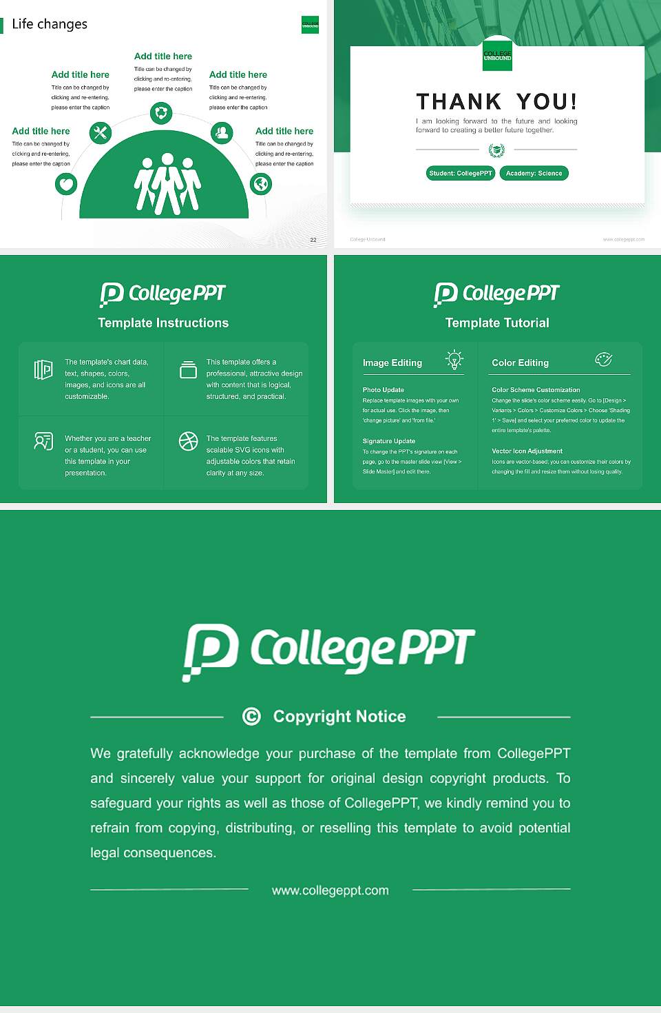 College Unbound National Scholarship Defense PPT Template4:3 ratio PPT effect preview image4