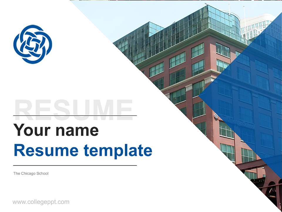 The Chicago School Resume PPT Template4:3 ratio PPT effect preview image5