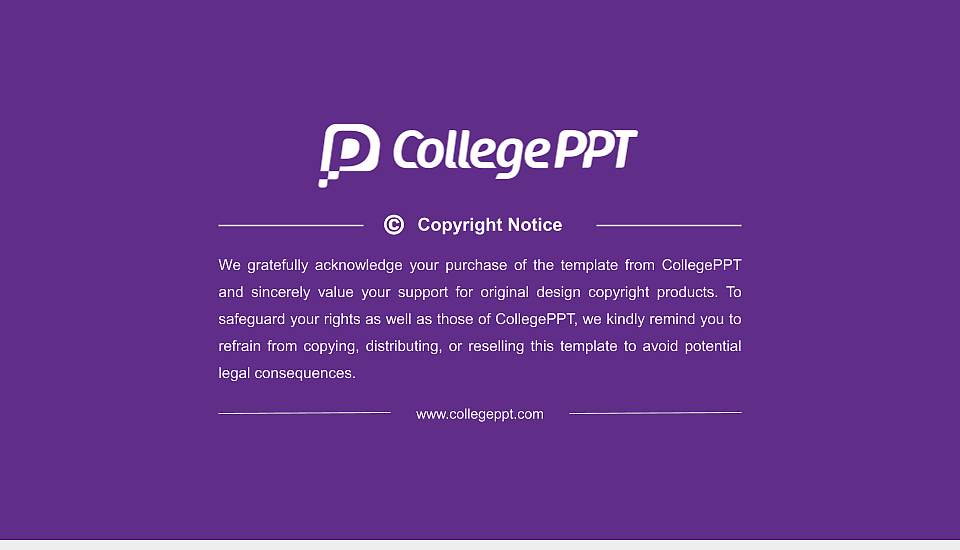 College of the Holy Cross Resume PPT Template16:9 ratio PPT effect preview image5