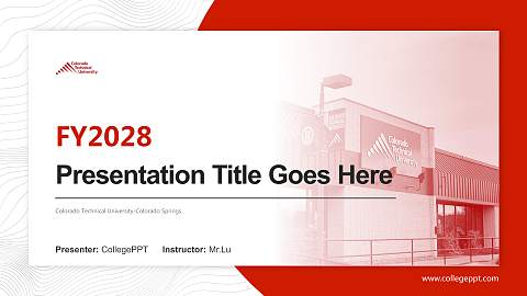 Colorado Technical University-Colorado Springs Academic Presentation/Research Findings Report PPT Template