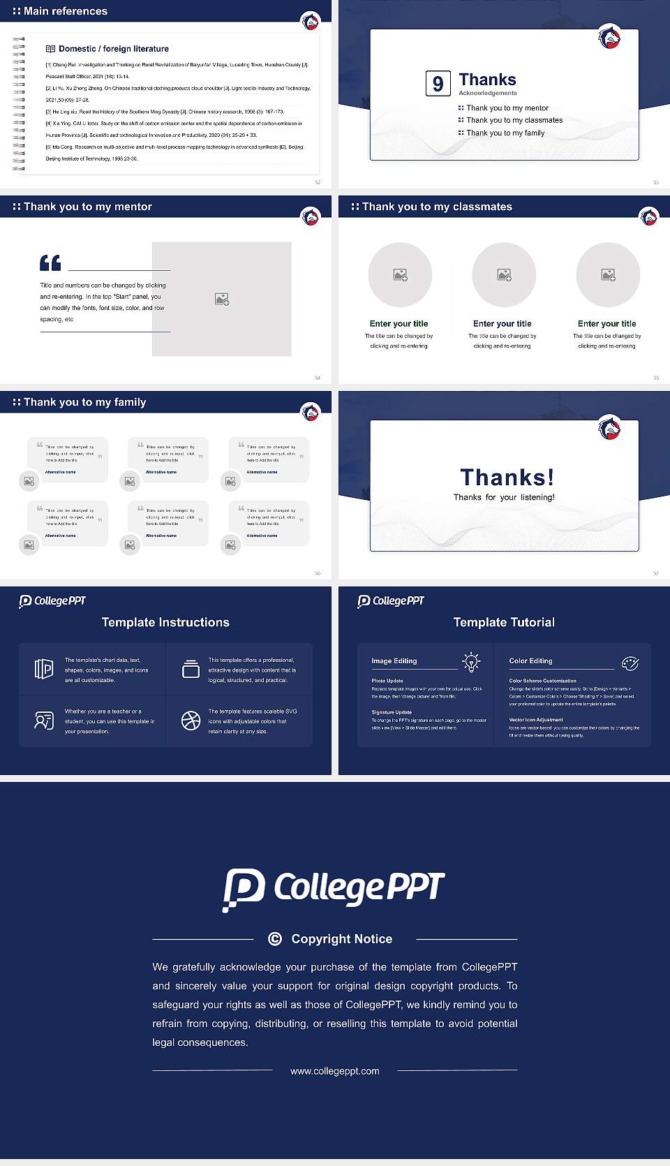 Colorado State University Pueblo Graduation Thesis Defense PPT Template16:9 ratio PPT effect preview image7