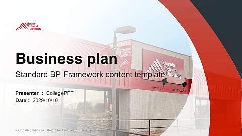 Colorado Technical University-Colorado Springs Competition/Entrepreneurship Contest PPT Template