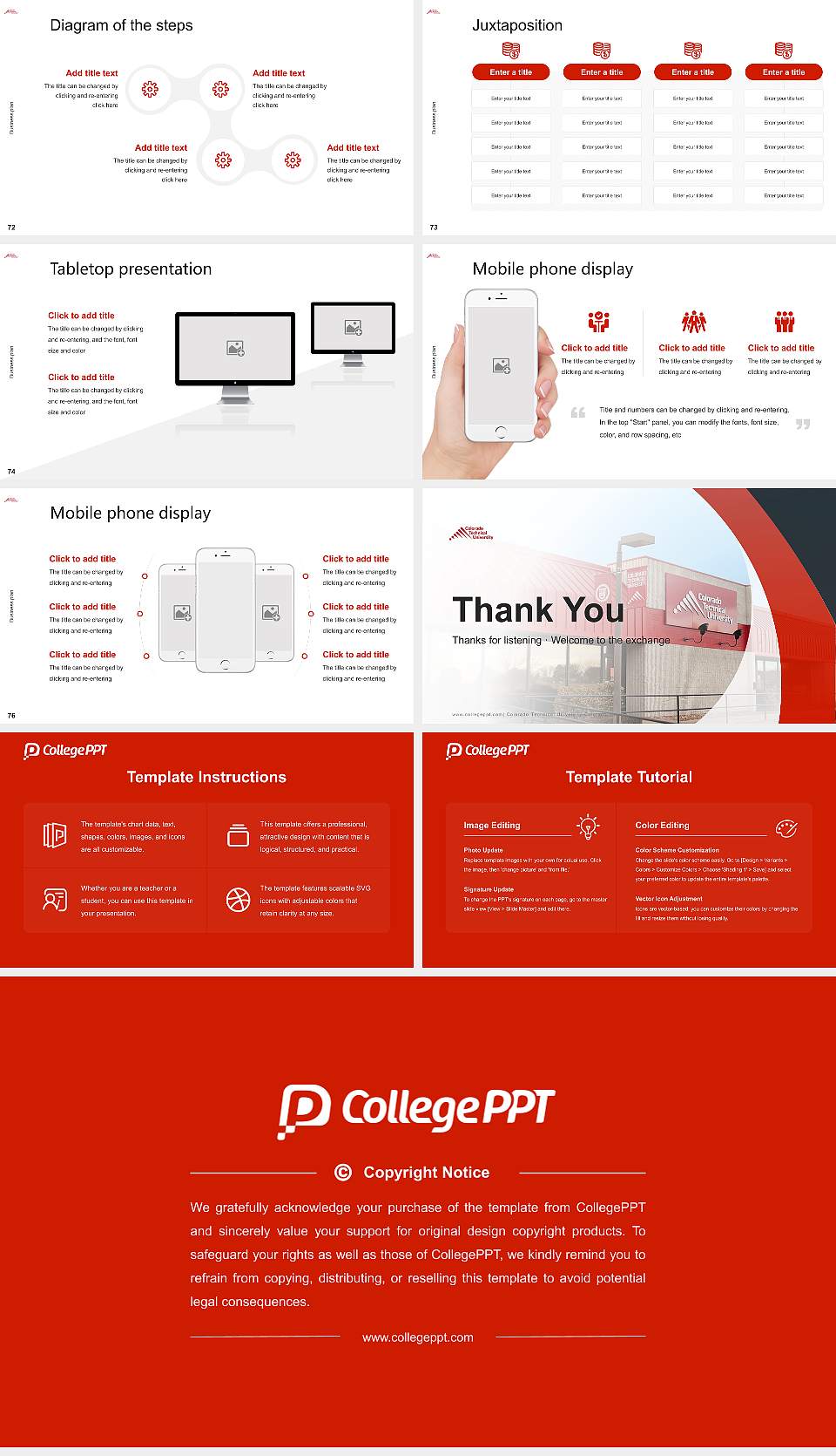 Colorado Technical University-Colorado Springs Competition/Entrepreneurship Contest PPT Template16:9 ratio PPT effect preview image9