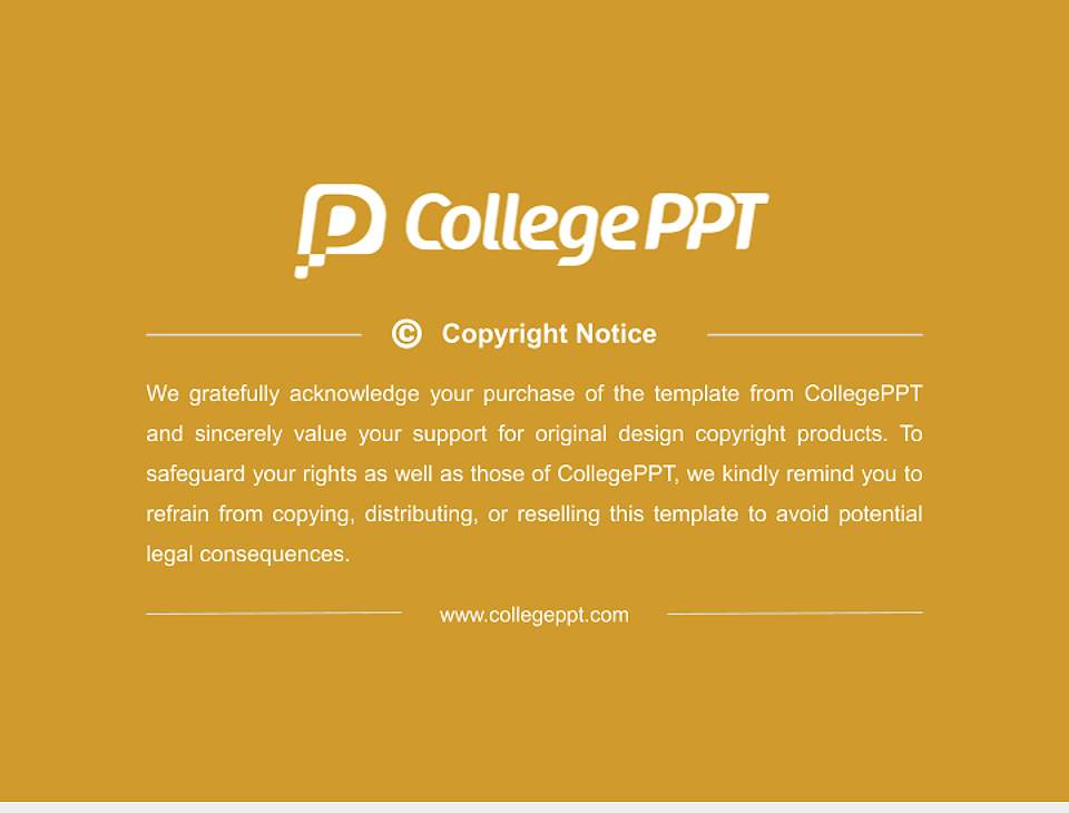 Colorado College General Purpose PPT Template4:3 ratio PPT effect preview image6