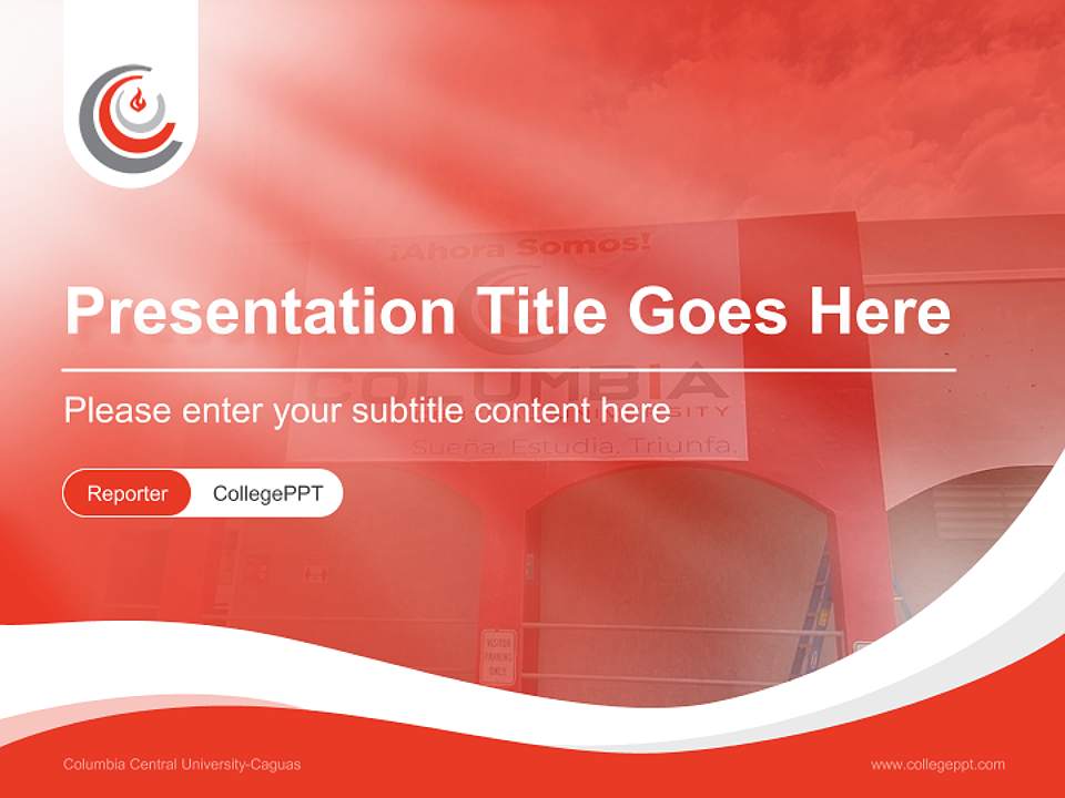 Columbia Central University-Caguas Lecture Sharing and Networking Event PPT Template4:3 ratio PPT effect preview image4