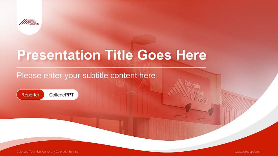 Colorado Technical University-Colorado Springs Lecture Sharing and Networking Event PPT Template16:9 ratio PPT effect preview image