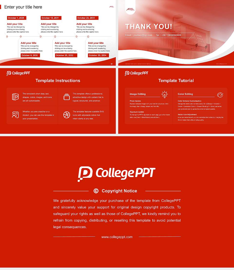 Colorado Technical University-Colorado Springs Lecture Sharing and Networking Event PPT Template16:9 ratio PPT effect preview image4