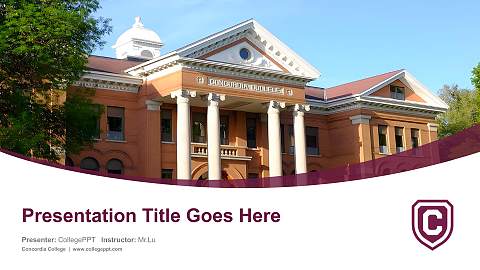 Concordia College Course/Courseware Creation PPT Template