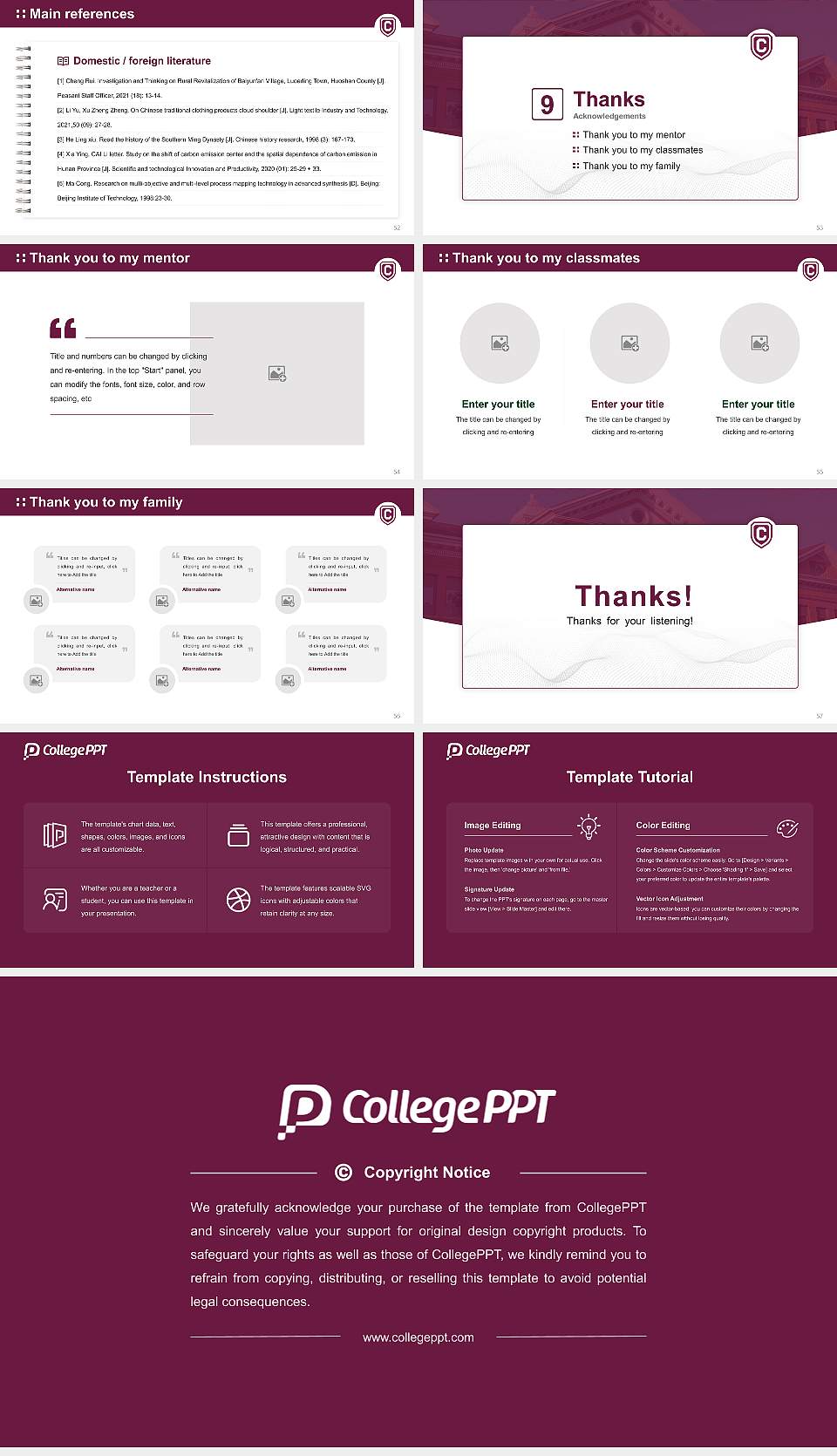 Concordia College at Moorhead Graduation Thesis Defense PPT Template16:9 ratio PPT effect preview image7