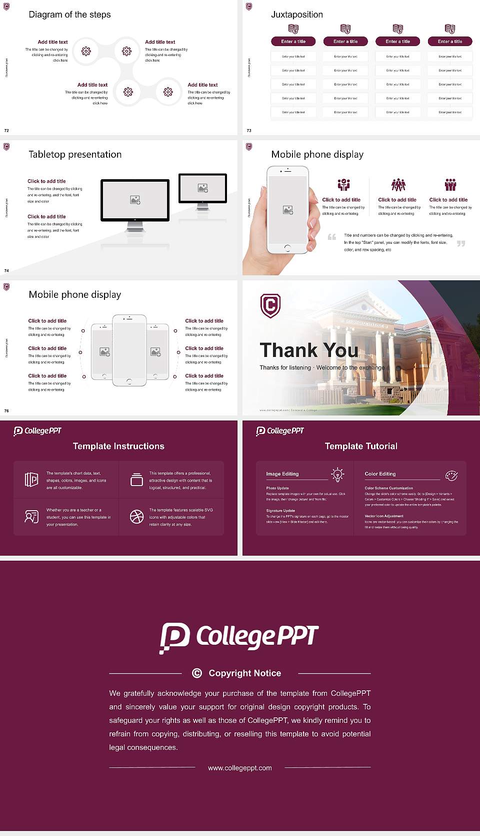 Concordia College Competition/Entrepreneurship Contest PPT Template16:9 ratio PPT effect preview image9