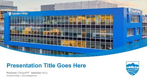 Columbia College Course/Courseware Creation PPT Template