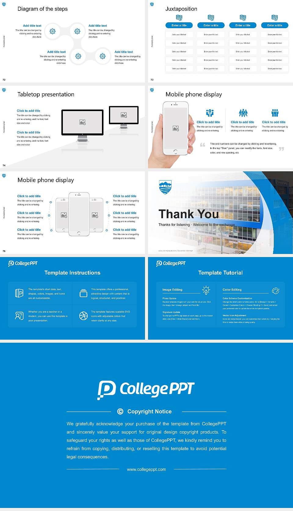 Columbia College Competition/Entrepreneurship Contest PPT Template16:9 ratio PPT effect preview image9