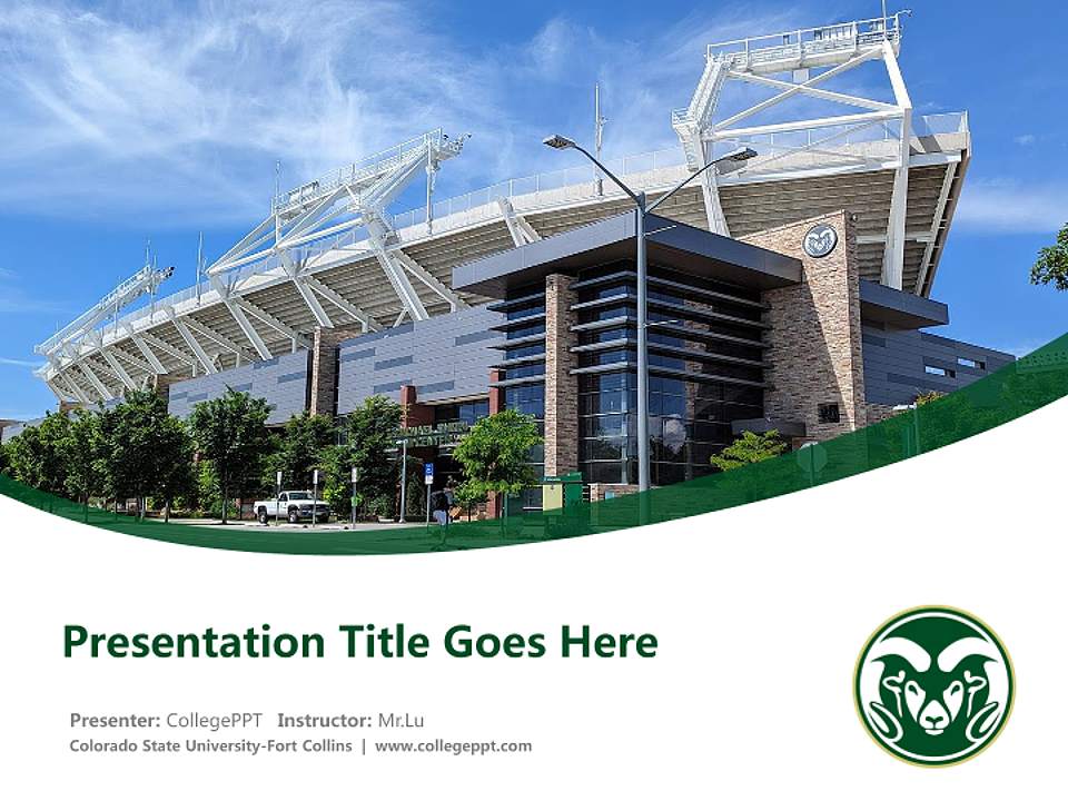 Colorado State University-Fort Collins Course/Courseware Creation PPT Template4:3 ratio PPT effect preview image5