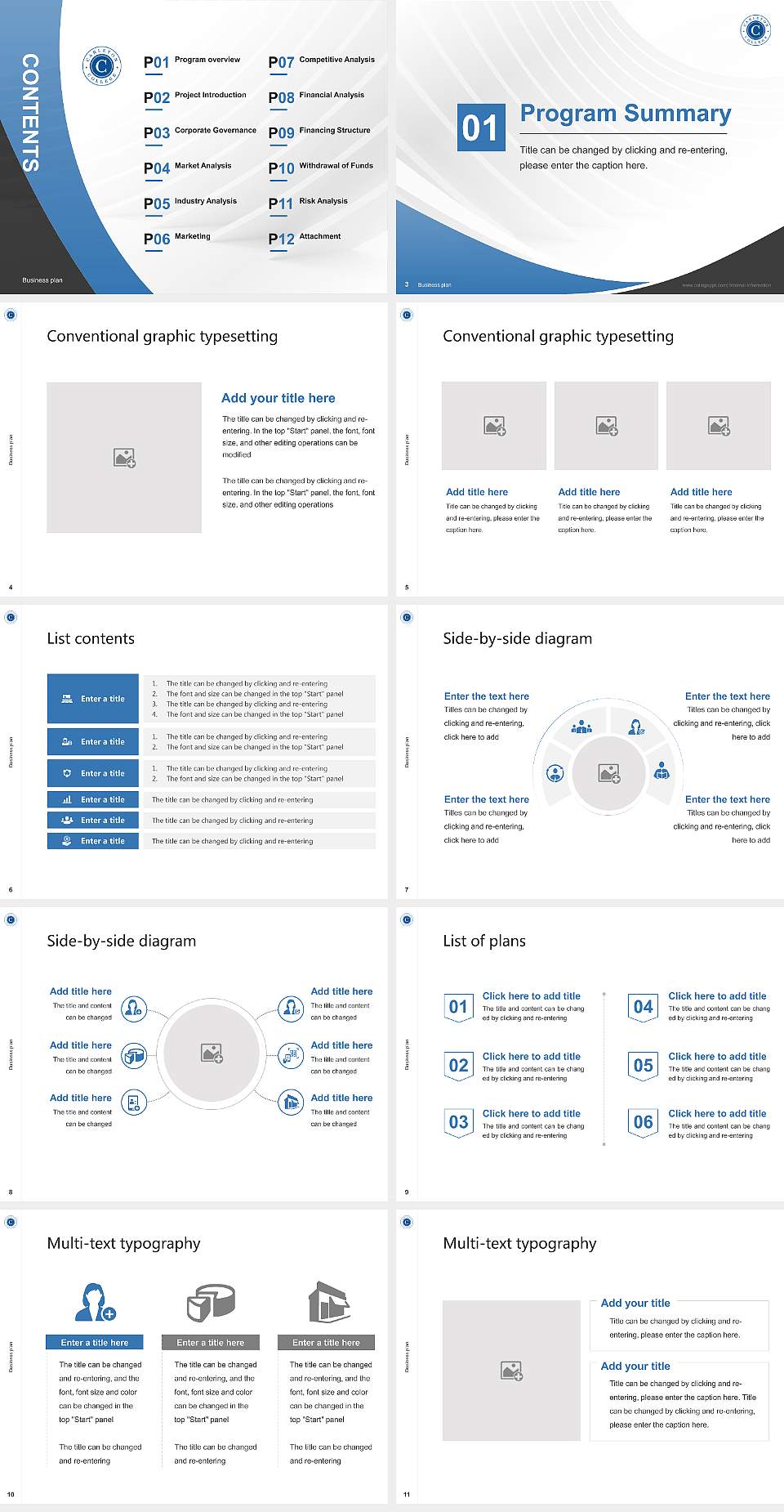 Carleton College Competition/Entrepreneurship Contest PPT Template4:3 ratio PPT effect preview image2