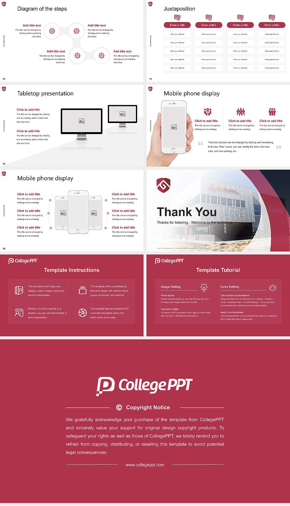 Colorado State University-Global Campus Competition/Entrepreneurship Contest PPT Template16:9 ratio PPT effect preview image9