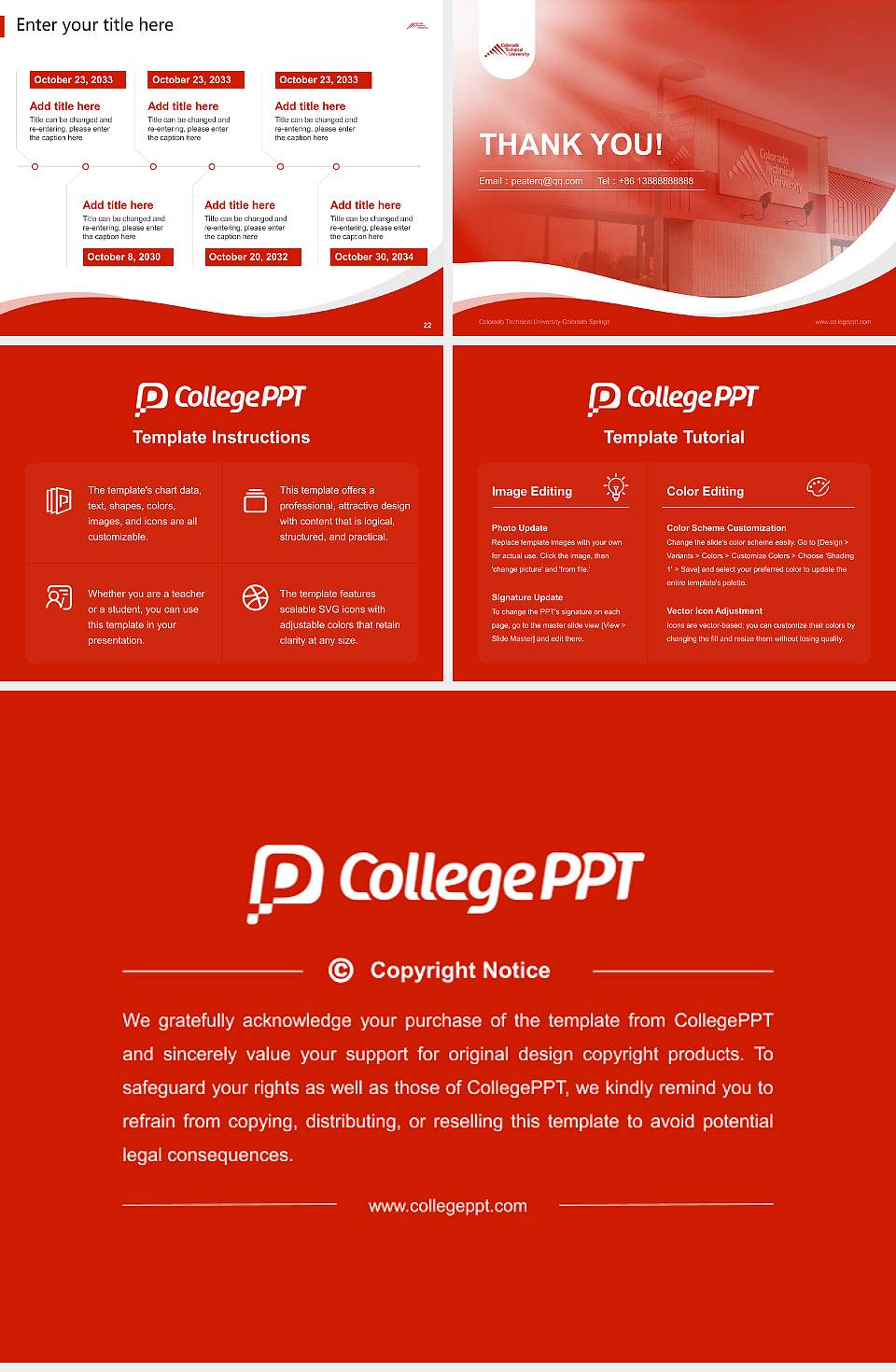 Colorado Technical University-Colorado Springs Lecture Sharing and Networking Event PPT Template4:3 ratio PPT effect preview image4