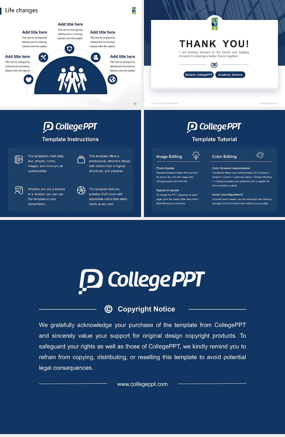 Columbia Theological Seminary National Scholarship Defense PPT Template4:3 ratio PPT effect preview image4