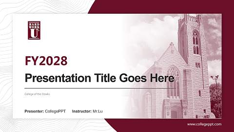 College of the Ozarks Academic Presentation/Research Findings Report PPT Template