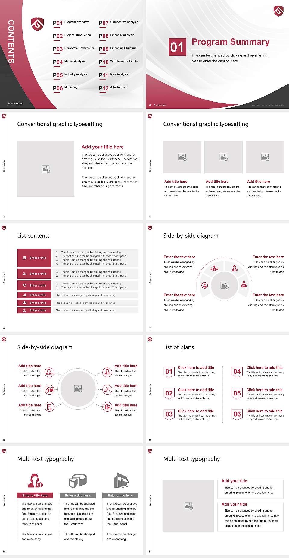 Colorado State University-Global Campus Competition/Entrepreneurship Contest PPT Template4:3 ratio PPT effect preview image2