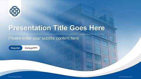 The Chicago School Lecture Sharing and Networking Event PPT Template
