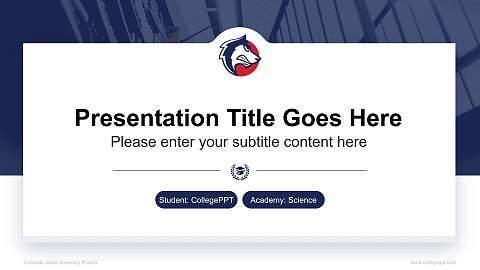 Colorado State University Pueblo National Scholarship Defense PPT Template