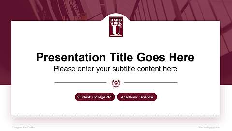 College of the Ozarks National Scholarship Defense PPT Template