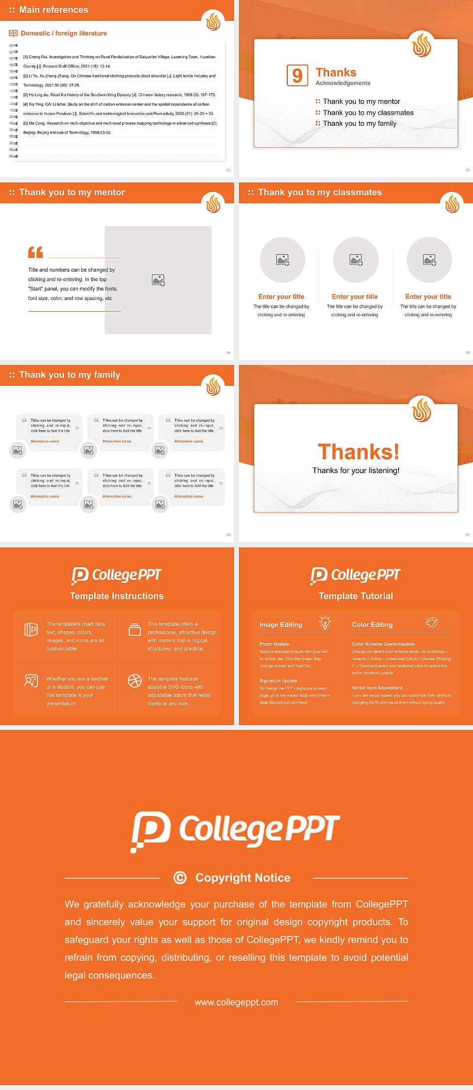 University of Silicon Valley Graduation Thesis Defense PPT Template4:3 ratio PPT effect preview image7