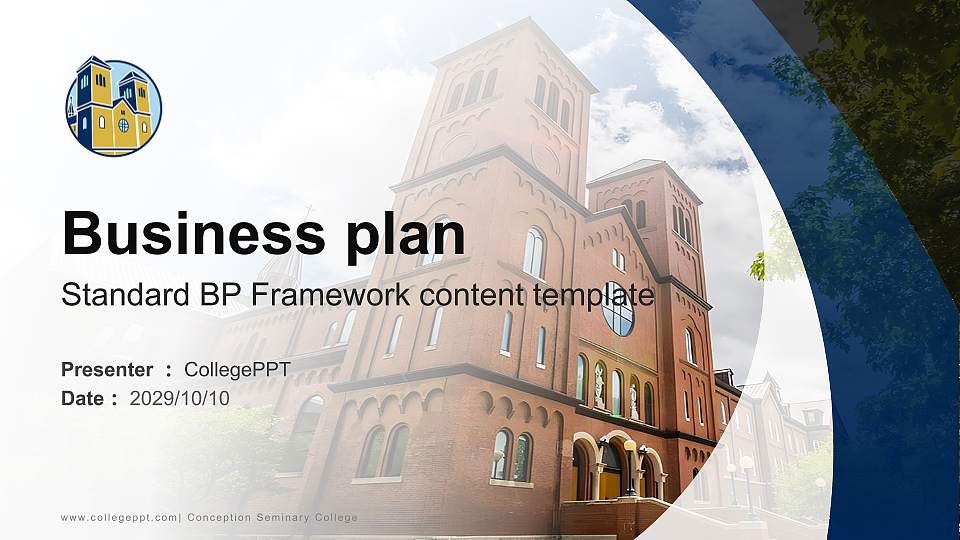 Conception Seminary College Competition/Entrepreneurship Contest PPT Template16:9 ratio PPT effect preview image