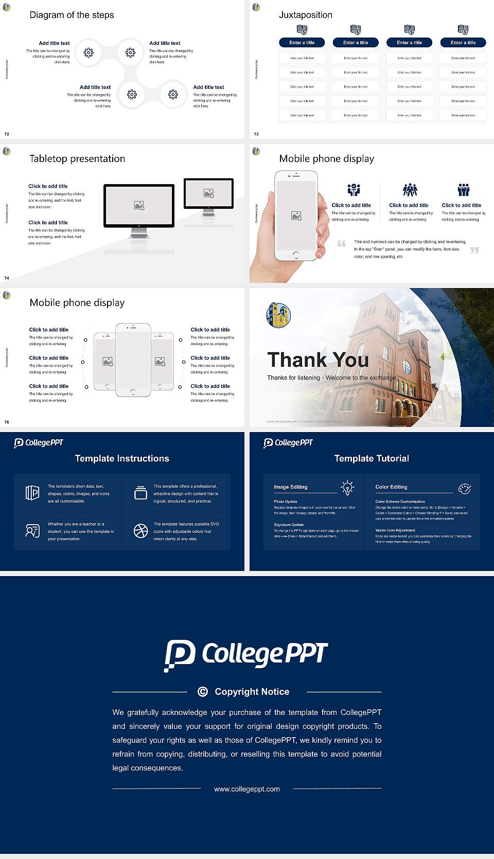 Conception Seminary College Competition/Entrepreneurship Contest PPT Template16:9 ratio PPT effect preview image9