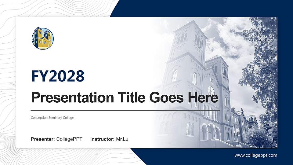 Conception Seminary College Academic Presentation/Research Findings Report PPT Template16:9 ratio PPT effect preview image
