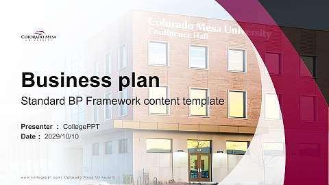 Colorado Mesa University Competition/Entrepreneurship Contest PPT Template