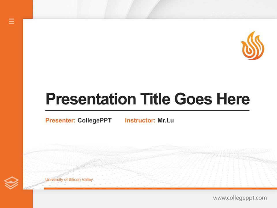 University of Silicon Valley Thesis Proposal/Graduation Defense PPT Template4:3 ratio PPT effect preview image5