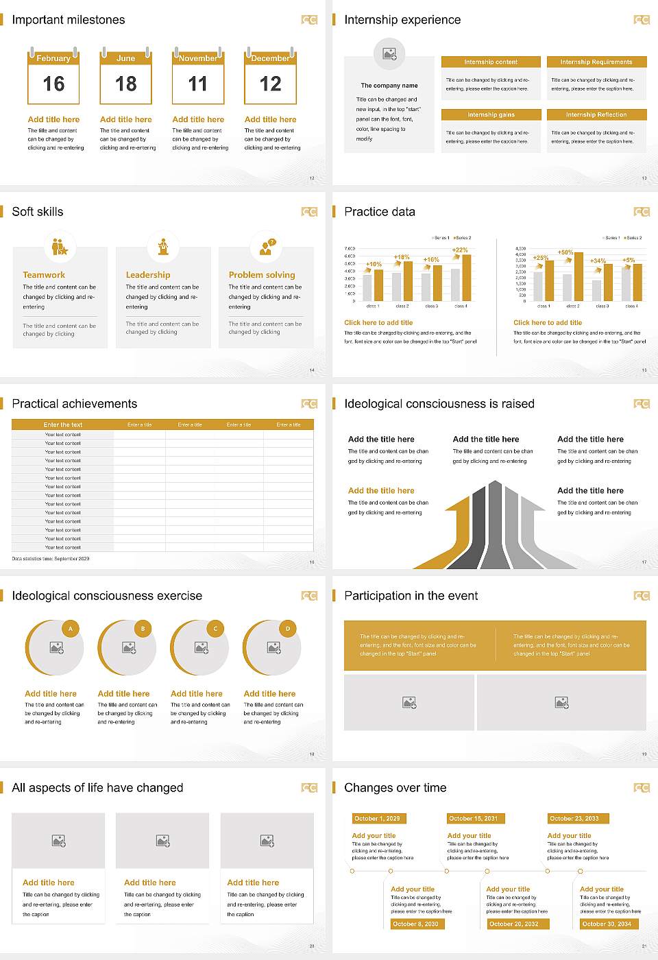 Colorado College National Scholarship Defense PPT Template16:9 ratio PPT effect preview image3