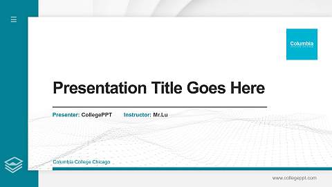 Columbia College Chicago Thesis Proposal/Graduation Defense PPT Template