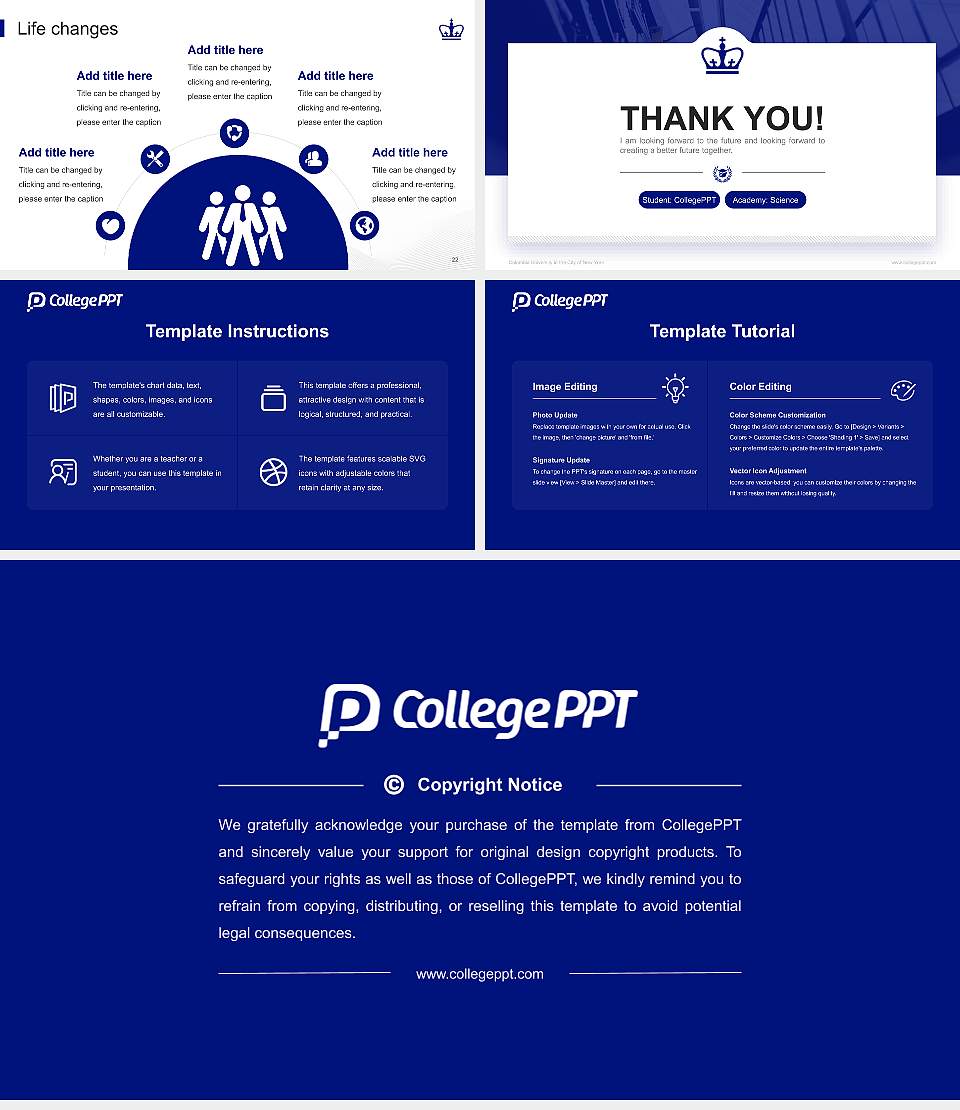 Columbia University in the City of New York National Scholarship Defense PPT Template16:9 ratio PPT effect preview image4